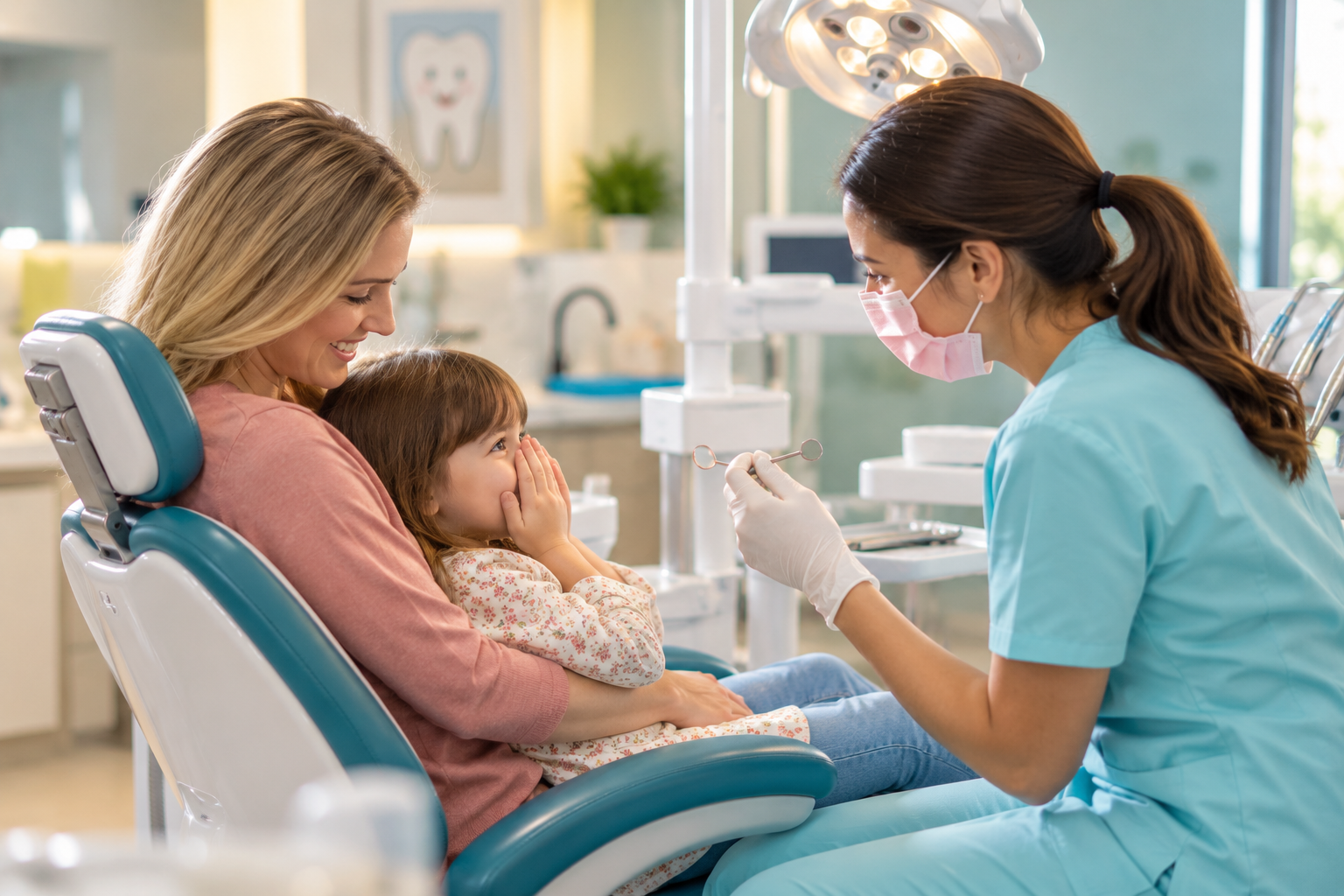 A clean dental treatment room